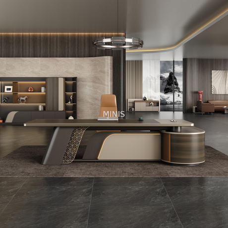 مكتب مدير تصميم العمل الجميل والفريد من نوعه الصيني الجديد