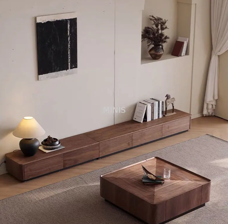 صالة غرفة المعيشة sqaure طاولة القهوة مع الأدراج 