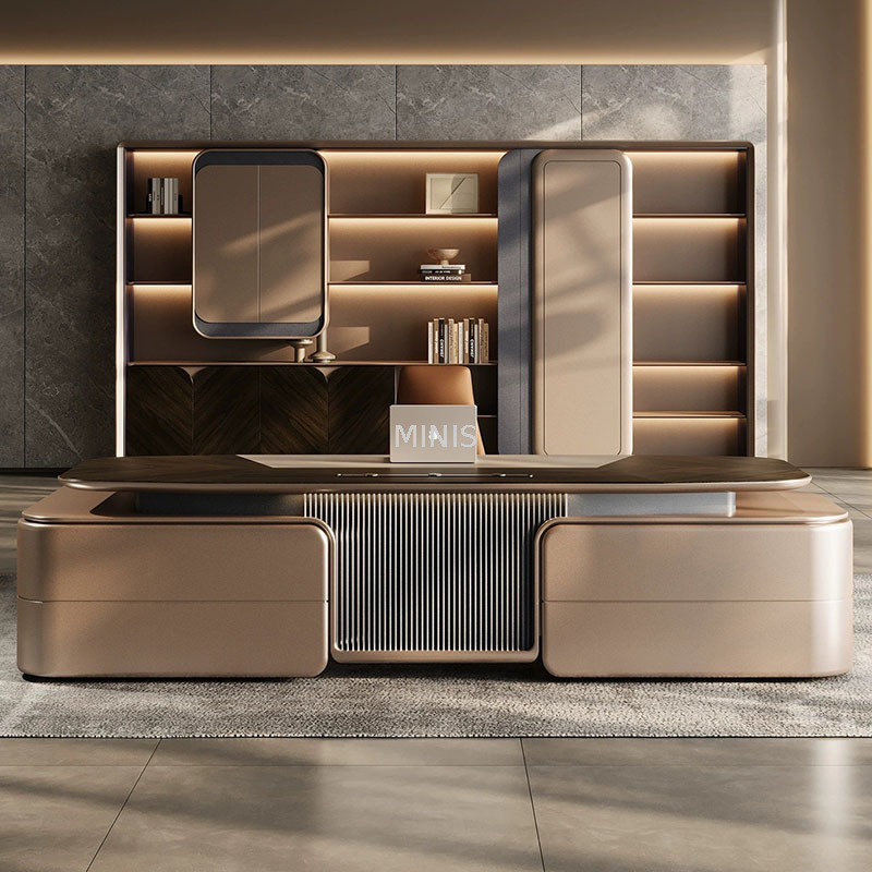 مكتب الرئيس التنفيذي الكبير الحديث والأنيق ذو الجودة العالية