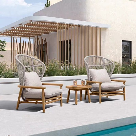 كرسي حديقة مريح من الخشب القوي في الهواء الطلق في الصين