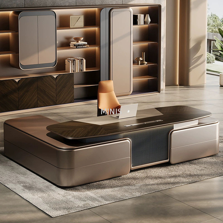 مكتب الرئيس التنفيذي الكبير الحديث والأنيق ذو الجودة العالية