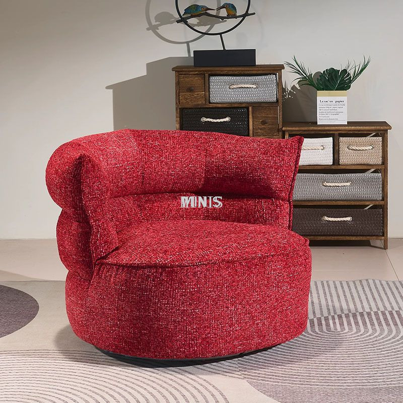 غرفة المعيشة جيدة نوعية النسيج مرنة كرسي دوار واحد