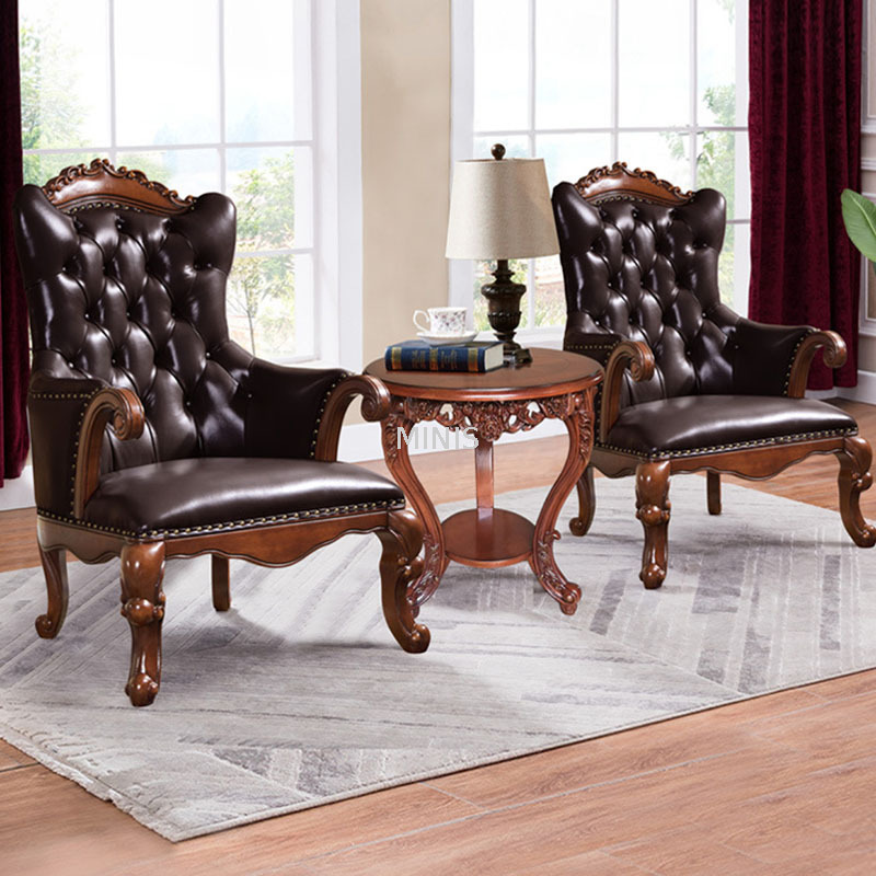 مكتب تنفيذي من الخشب الصلب العتيق لغرفة العمل