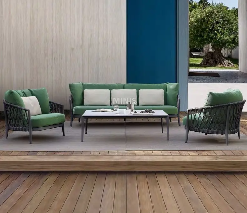 حديقة في الهواء الطلق حبل الحبل الحديثة أريكة متينة متينة